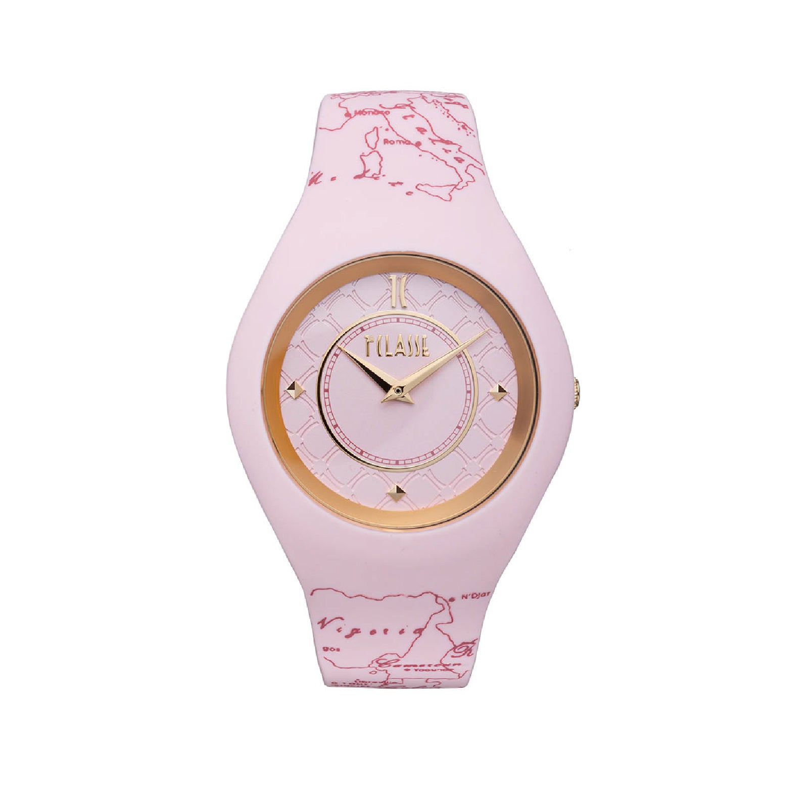 Orologio donna Alviero Martini Gao Map in silicone rosa MISURA UNICA