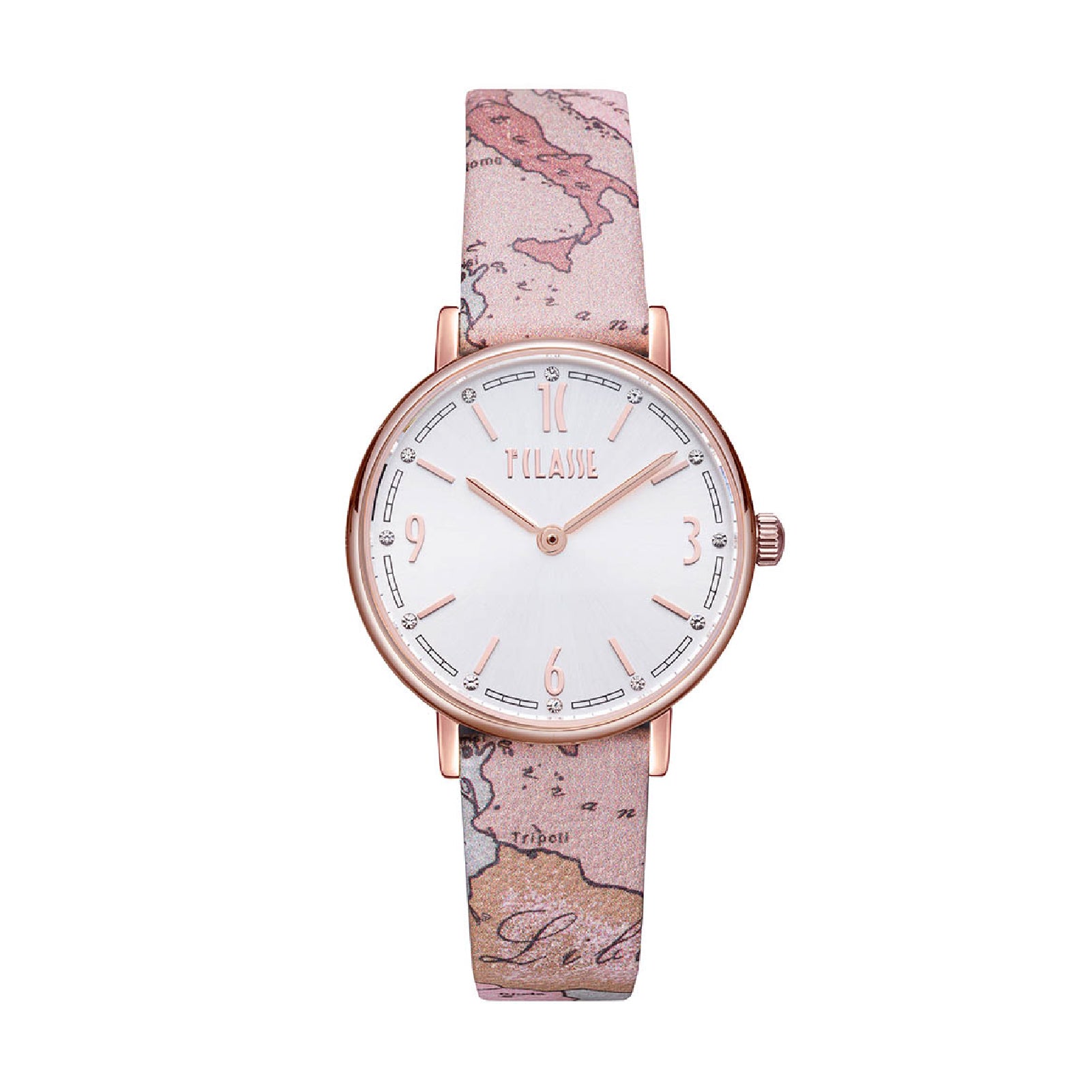 Orologio solo tempo Alviero Martini in acciaio pelle rosa MISURA UNICA