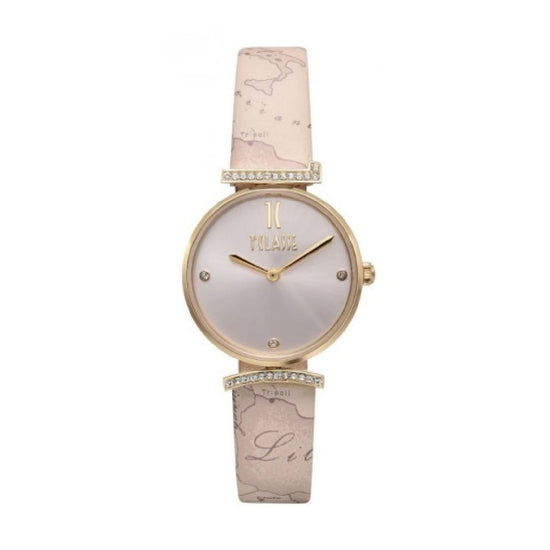 Orologio solo tempo Alviero Martini acciaio dorato e pelle MISURA UNICA