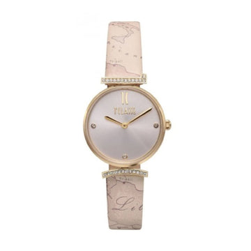 Orologio solo tempo Alviero Martini acciaio dorato e pelle MISURA UNICA