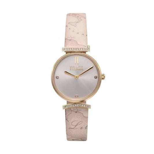 Orologio solo tempo Alviero Martini acciaio dorato e pelle MISURA UNICA