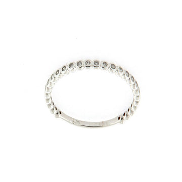 Anello tuttogiro donna Rose Gioielli in oro bianco con diamanti 0,135ct AN268B-1
