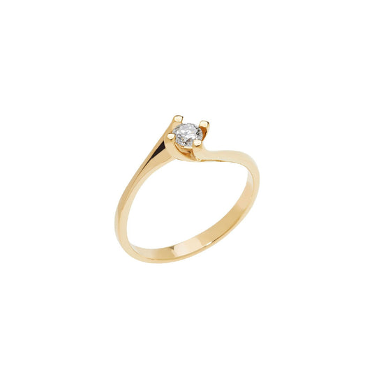 Anello donna Comete Solitari in oro e diamante di carati 0,11, G e SI ANB2035G-1