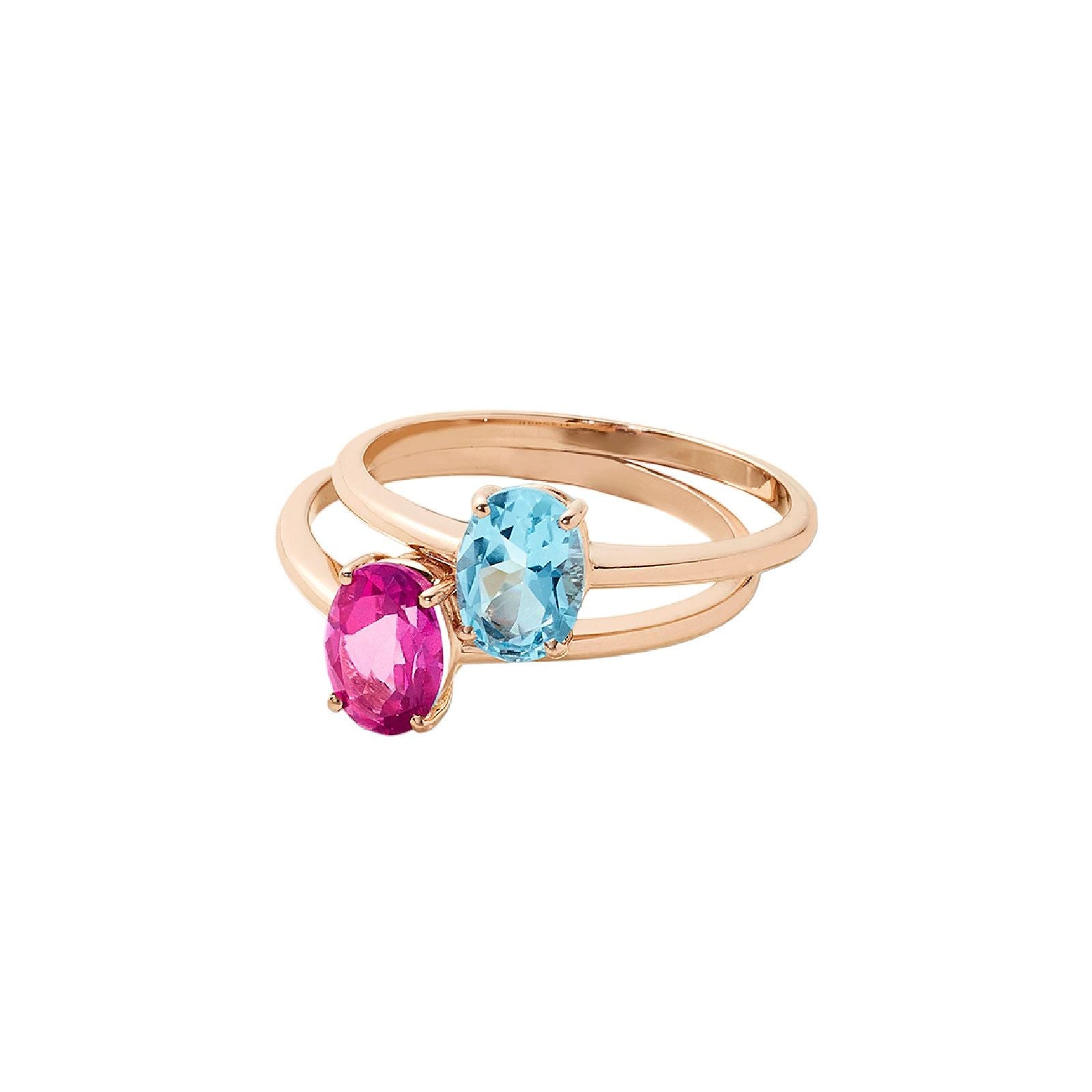 Anello donna Comete Fantasia Di Topazio Rosa oro rosé con topazio 0,80 carati ANB2678-3