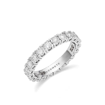 Anello donna Comete Fedine oro bianco con diamanti di carati 0,53, G e SI ANB2684-1