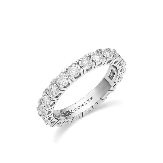Anello donna Comete Fedine oro bianco con diamanti di carati 0,53, G e SI ANB2684-1