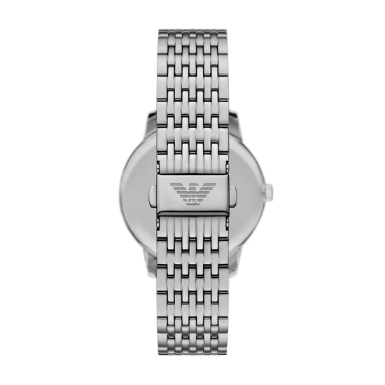 Orologio solo tempo Emporio Armani in acciaio quadrante blu MISURA UNICA