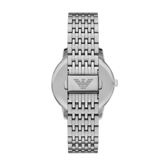 Orologio solo tempo Emporio Armani in acciaio quadrante blu MISURA UNICA