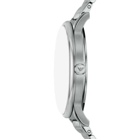 Orologio solo tempo Emporio Armani in acciaio quadrante blu MISURA UNICA