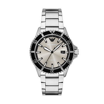 Orologio uomo Armani acciaio bicolor con quadrante grigio MISURA UNICA