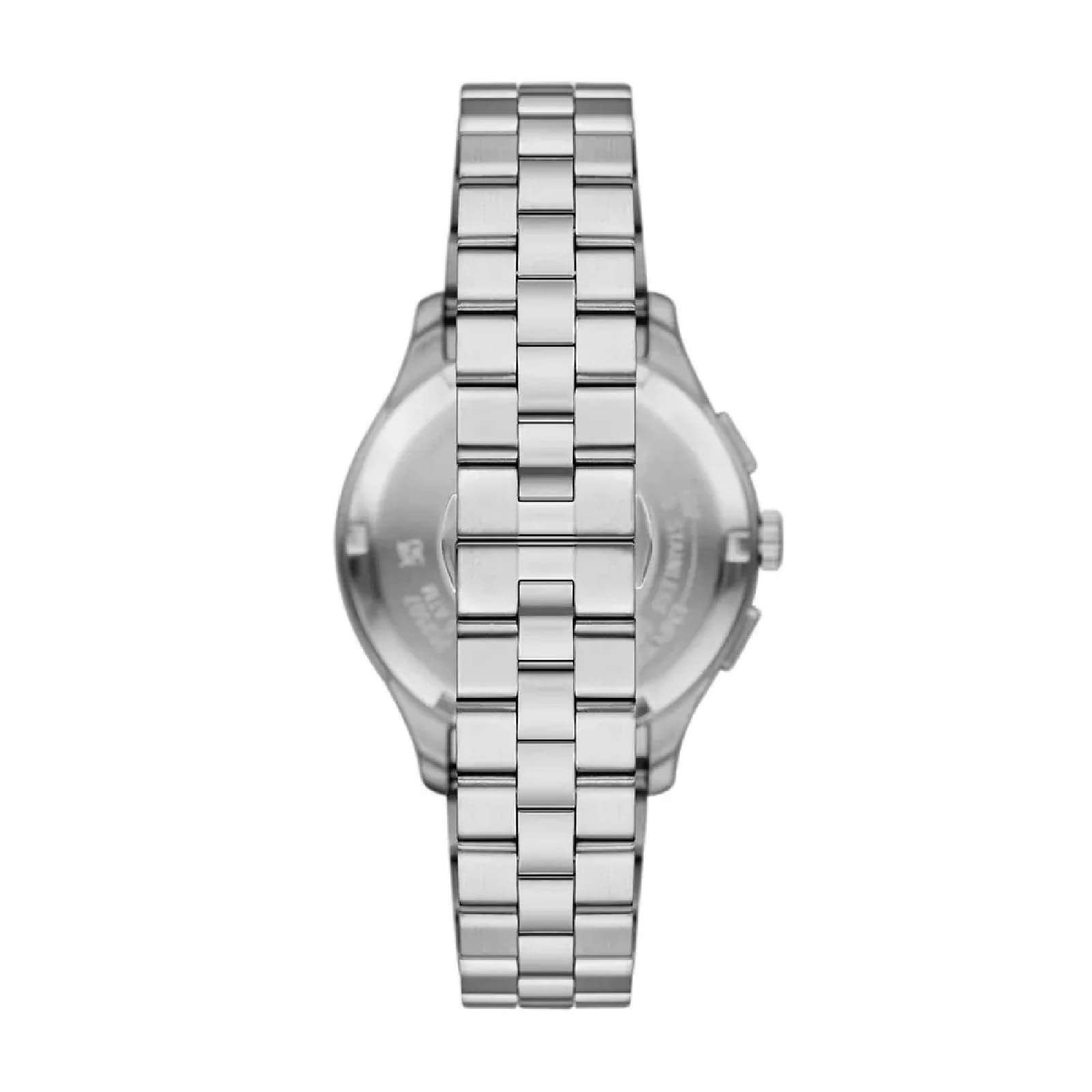 Orologio crono Emporio Armani Dario acciaio quadrante nero MISURA UNICA