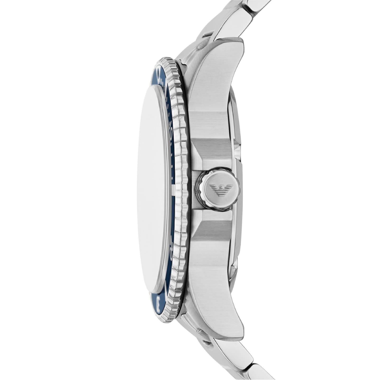 Orologio Armani da uomo in acciao con quardante blu MISURA UNICA