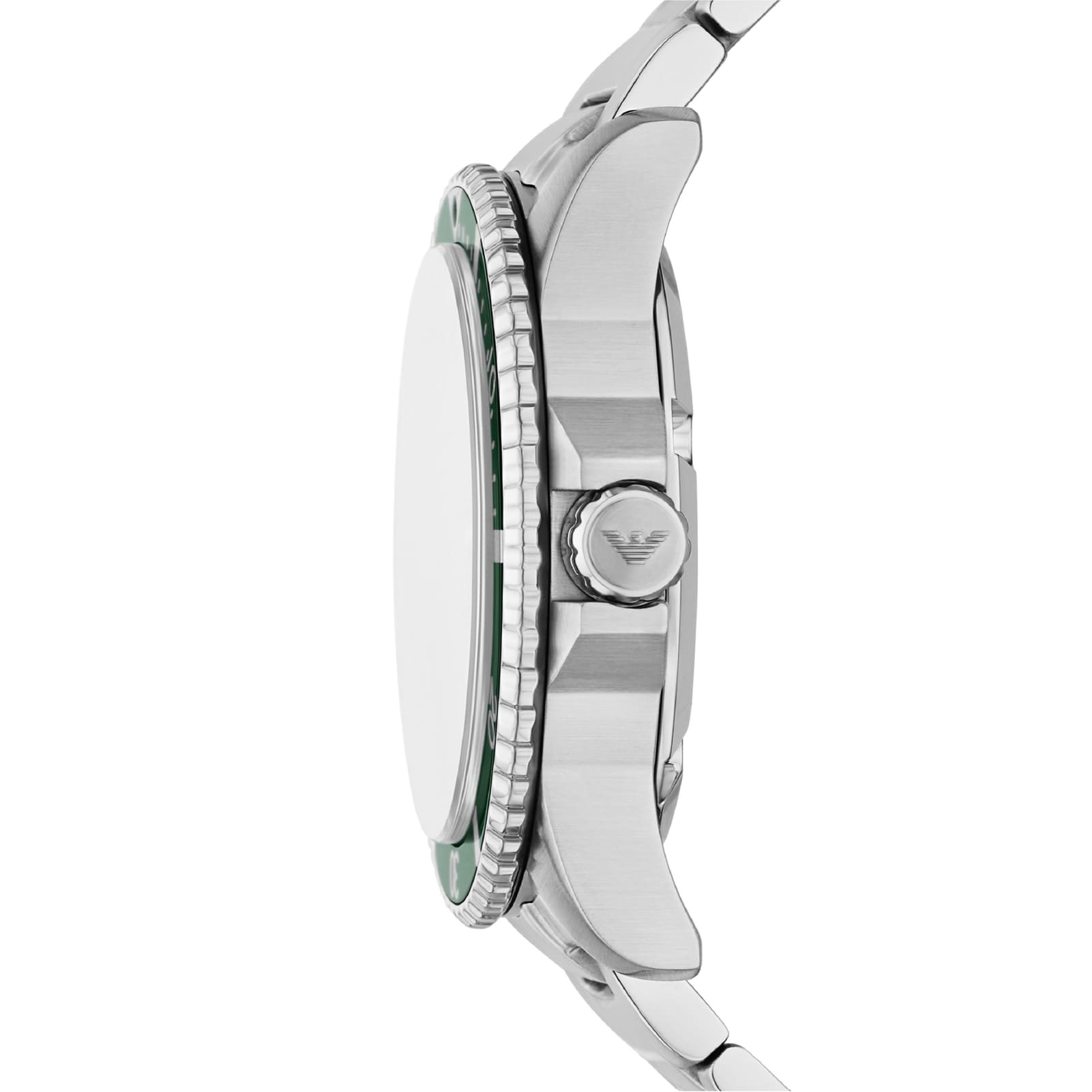 Orologio Armani da uomo in acciao con quardante verde MISURA UNICA