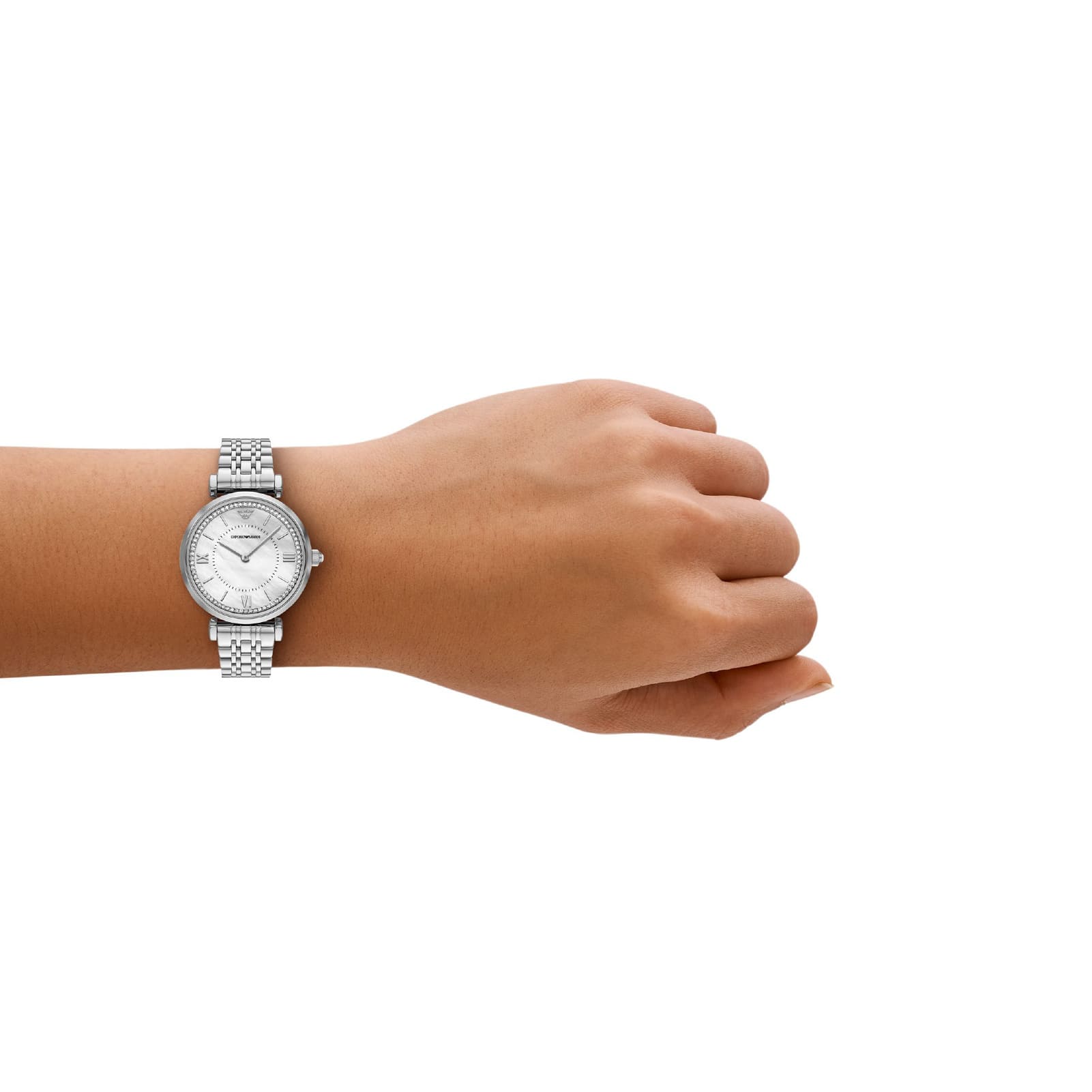Orologio Armani da donna in acciao con madreperla MISURA UNICA