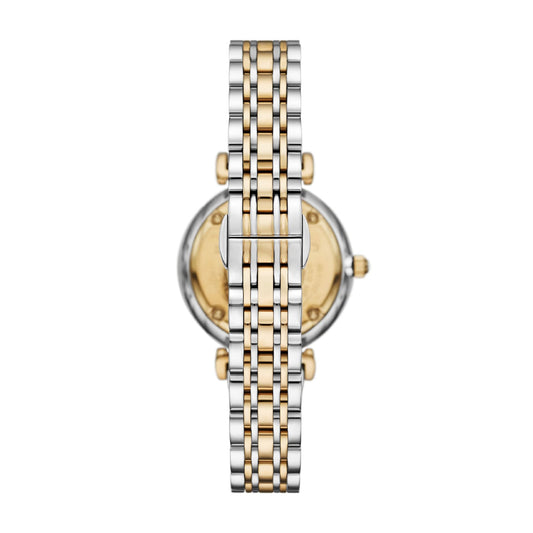 Orologio Armani da donna in acciao bicolor rodio e oro MISURA UNICA