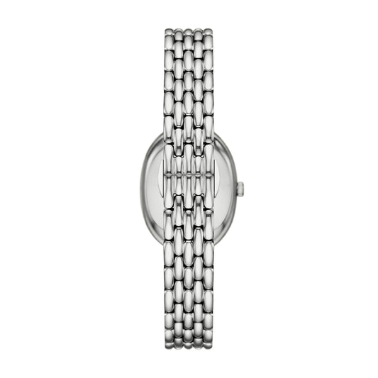 Orologio Armani da donna in acciao con madreperla ovale MISURA UNICA