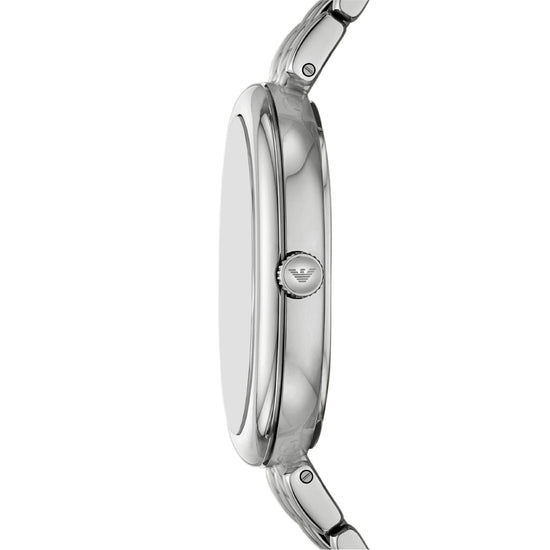 Orologio Armani da donna in acciao con madreperla ovale MISURA UNICA