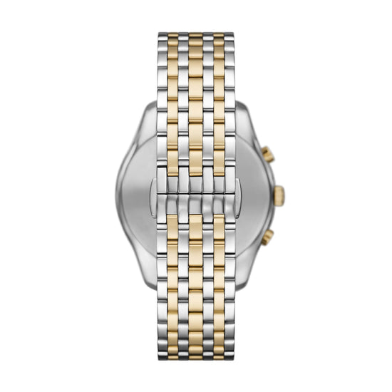 Orologio cronografo Emporio Armani in acciaio bicolor MISURA UNICA