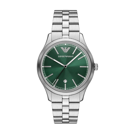 Orologio solo tempo Emporio Armani Dario quadrante verde MISURA UNICA