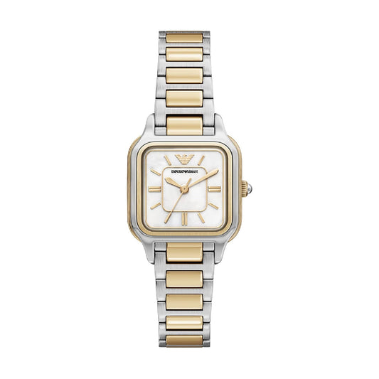 Orologio Emporio Armani Cecilia bicolore quadrante madreperla MISURA UNICA