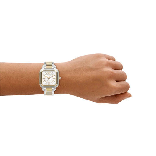 Orologio Emporio Armani Cecilia bicolore quadrante madreperla MISURA UNICA