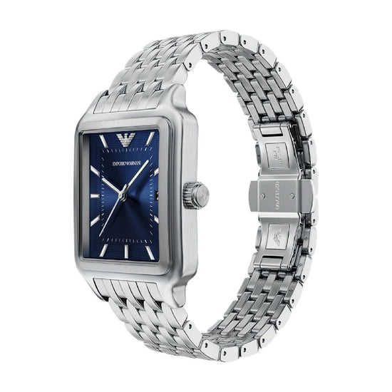 Orologio solo tempo Emporio Armani Diego quadrante blu MISURA UNICA