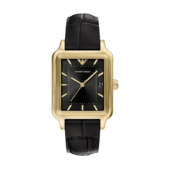 Orologio solo tempo Emporio Armani Diego cassa quadrata oro MISURA UNICA