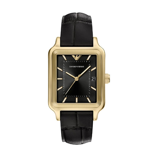 Orologio solo tempo Emporio Armani Diego cassa quadrata oro MISURA UNICA