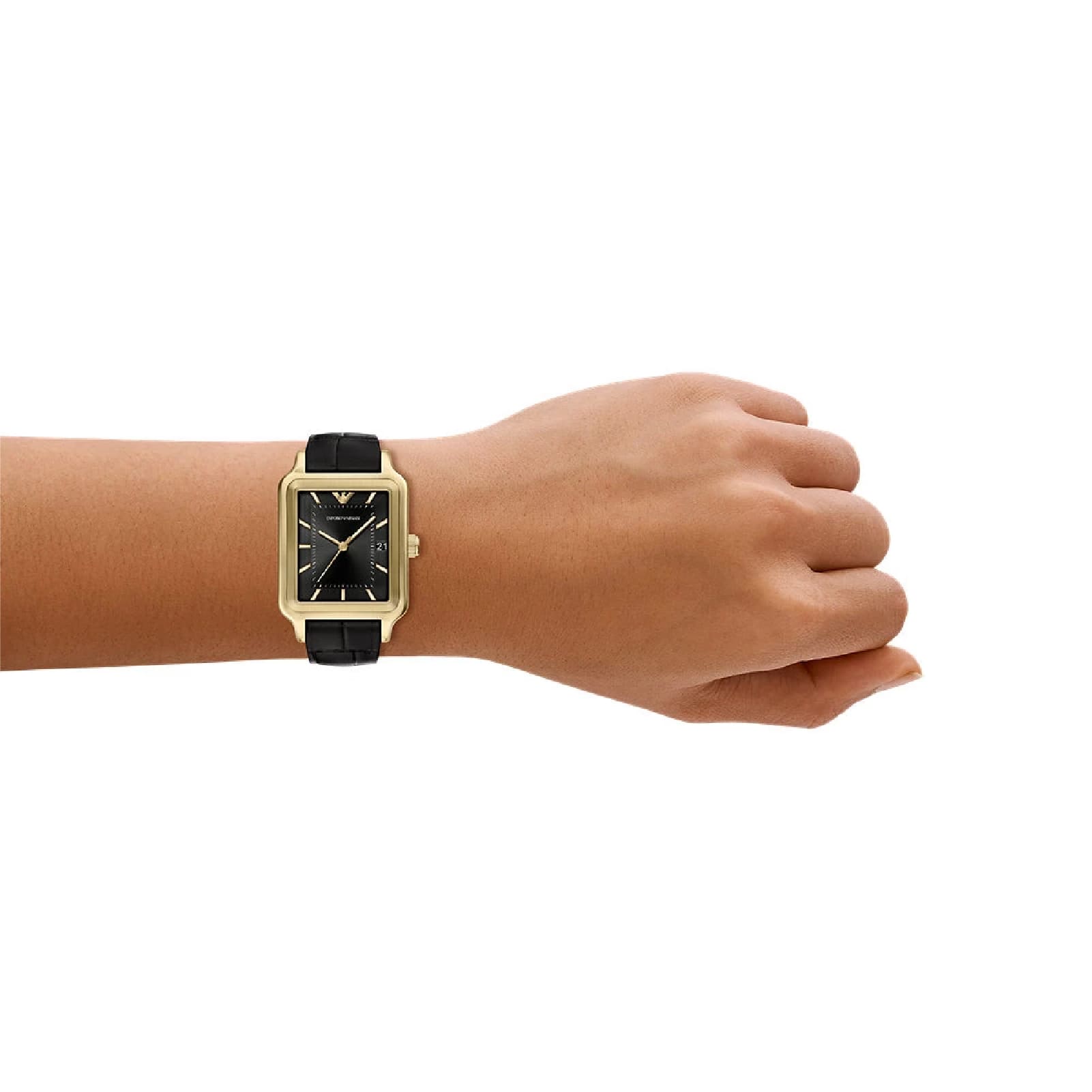 Orologio solo tempo Emporio Armani Diego cassa quadrata oro MISURA UNICA