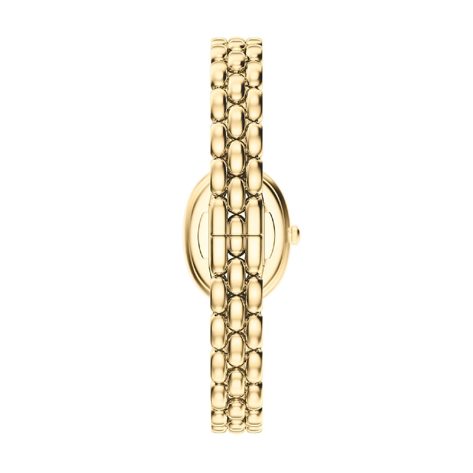 Orologio Emporio Armani Sinfonia acciaio oro quadrante ovale MISURA UNICA