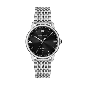 Orologio solo tempo Armani in acciaio argento e nero AR.AR60081