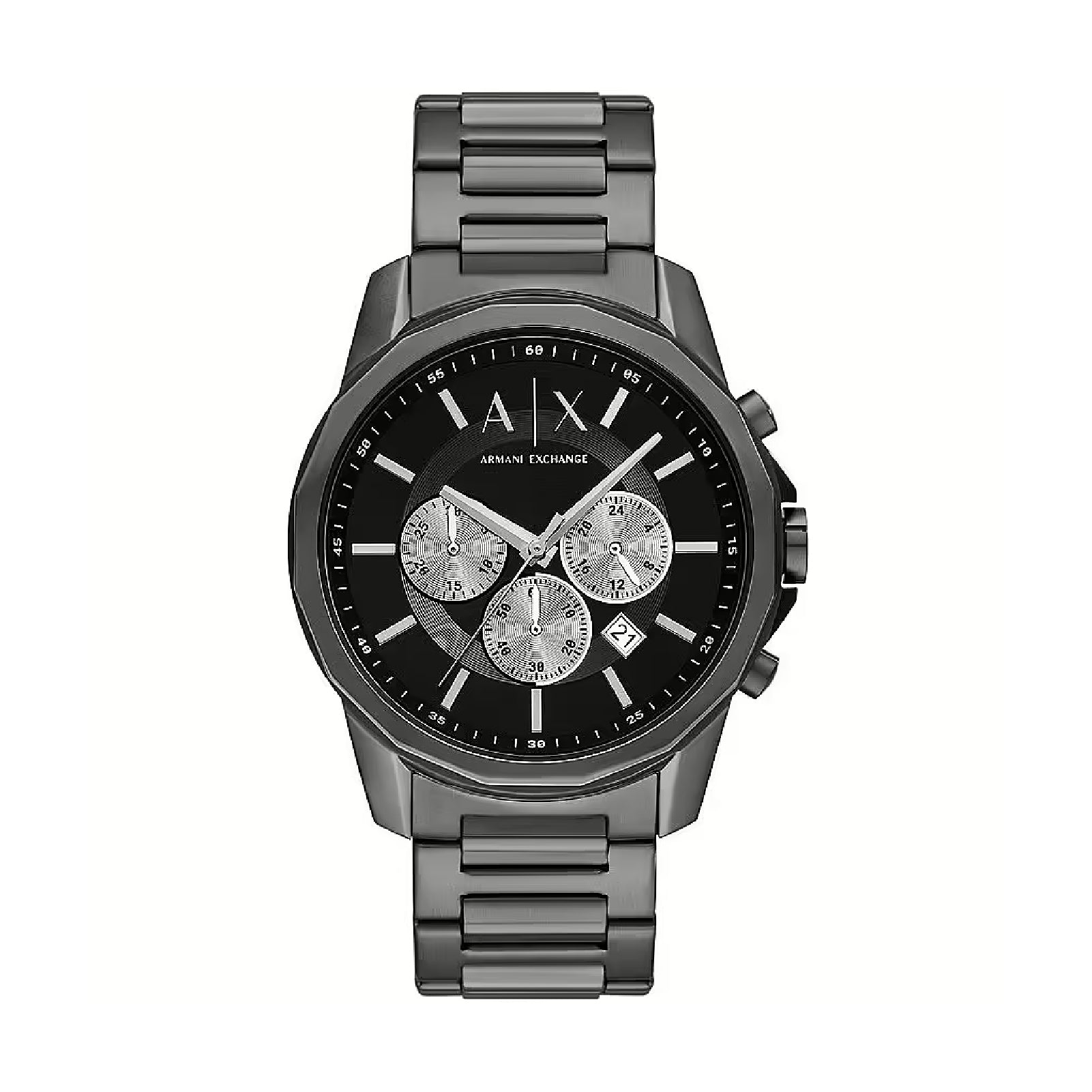Orologio cronografo Armani Exchange in acciaio e pvd gunmetal MISURA UNICA