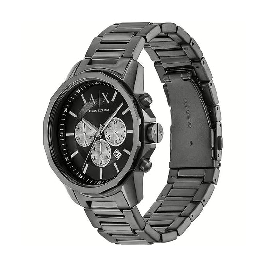 Orologio cronografo Armani Exchange in acciaio e pvd gunmetal MISURA UNICA