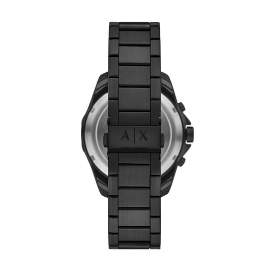 Orologio cronografo Armani Exchange Spencer in acciaio nero MISURA UNICA