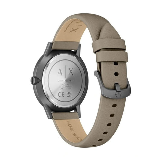 Orologio Armani Exchange Cayde quadrante e cinturino grigio MISURA UNICA