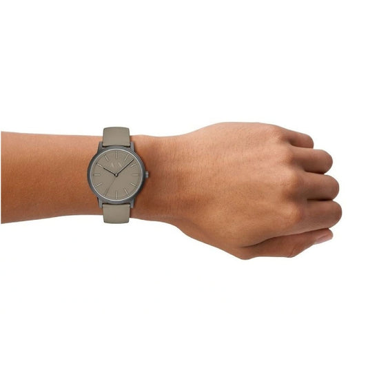 Orologio Armani Exchange Cayde quadrante e cinturino grigio MISURA UNICA