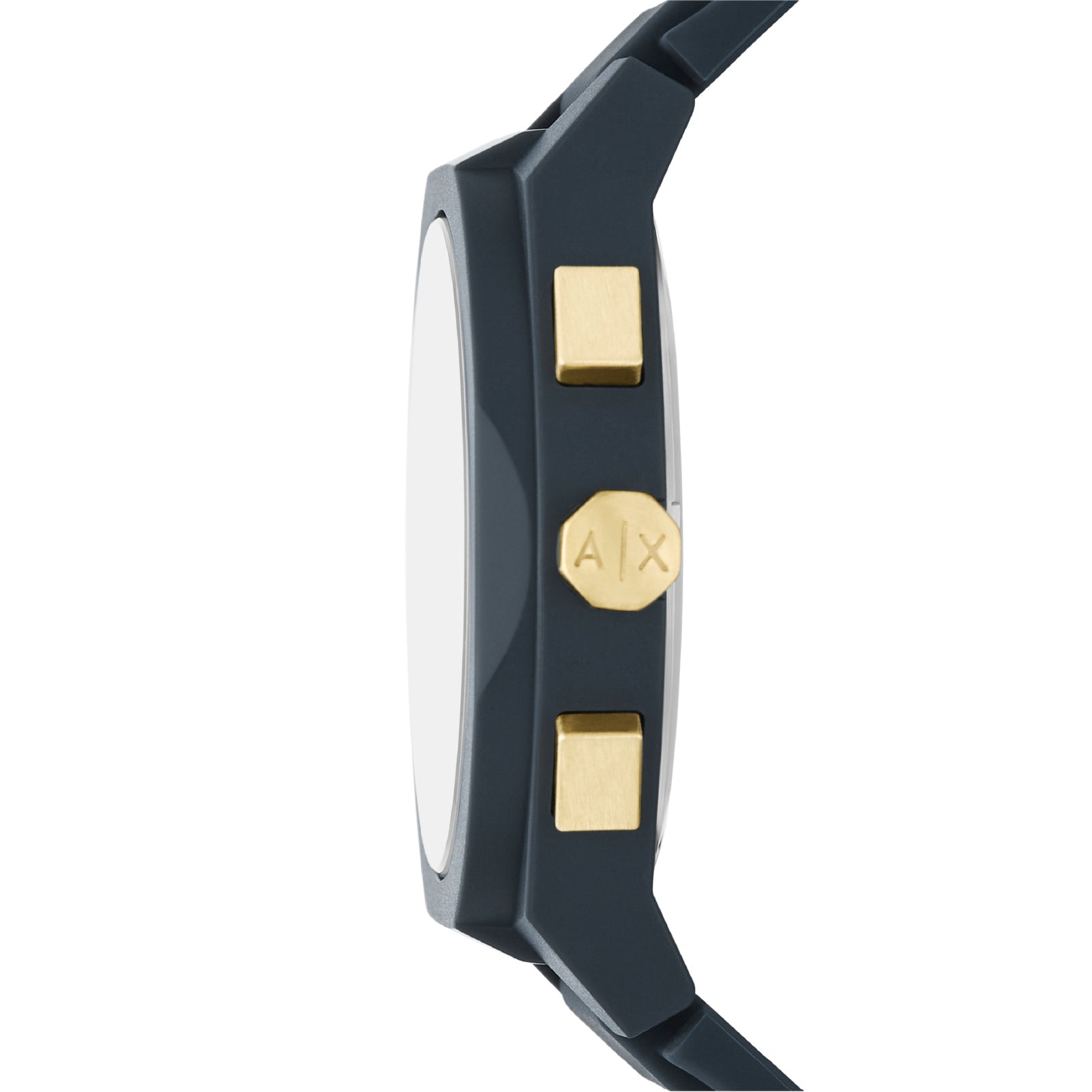 Orologio cronografo Armani Exchange in silicone e nylon blu MISURA UNICA