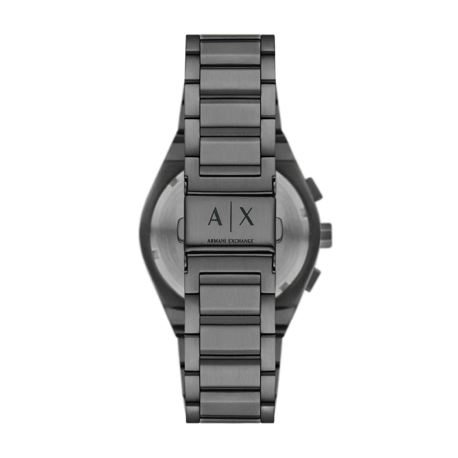 Orologio Armani Exchange in acciaio grigio e quadrante blu MISURA UNICA