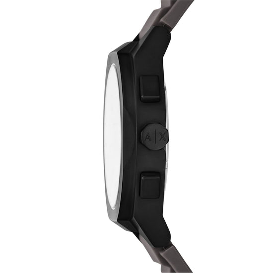 Orologio crono da uomo Armani Exchange in silicone grigio MISURA UNICA