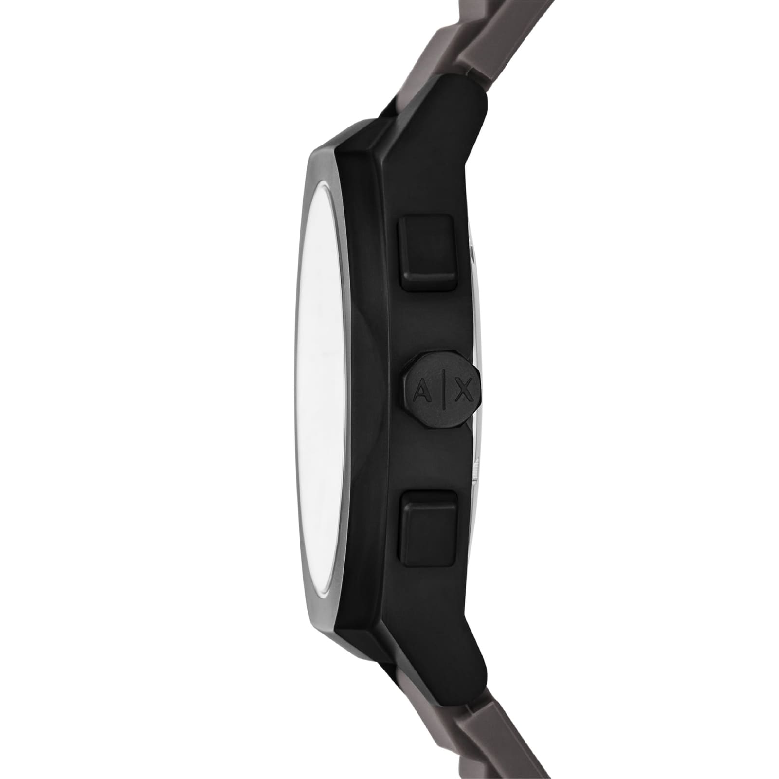 Orologio crono da uomo Armani Exchange in silicone grigio MISURA UNICA