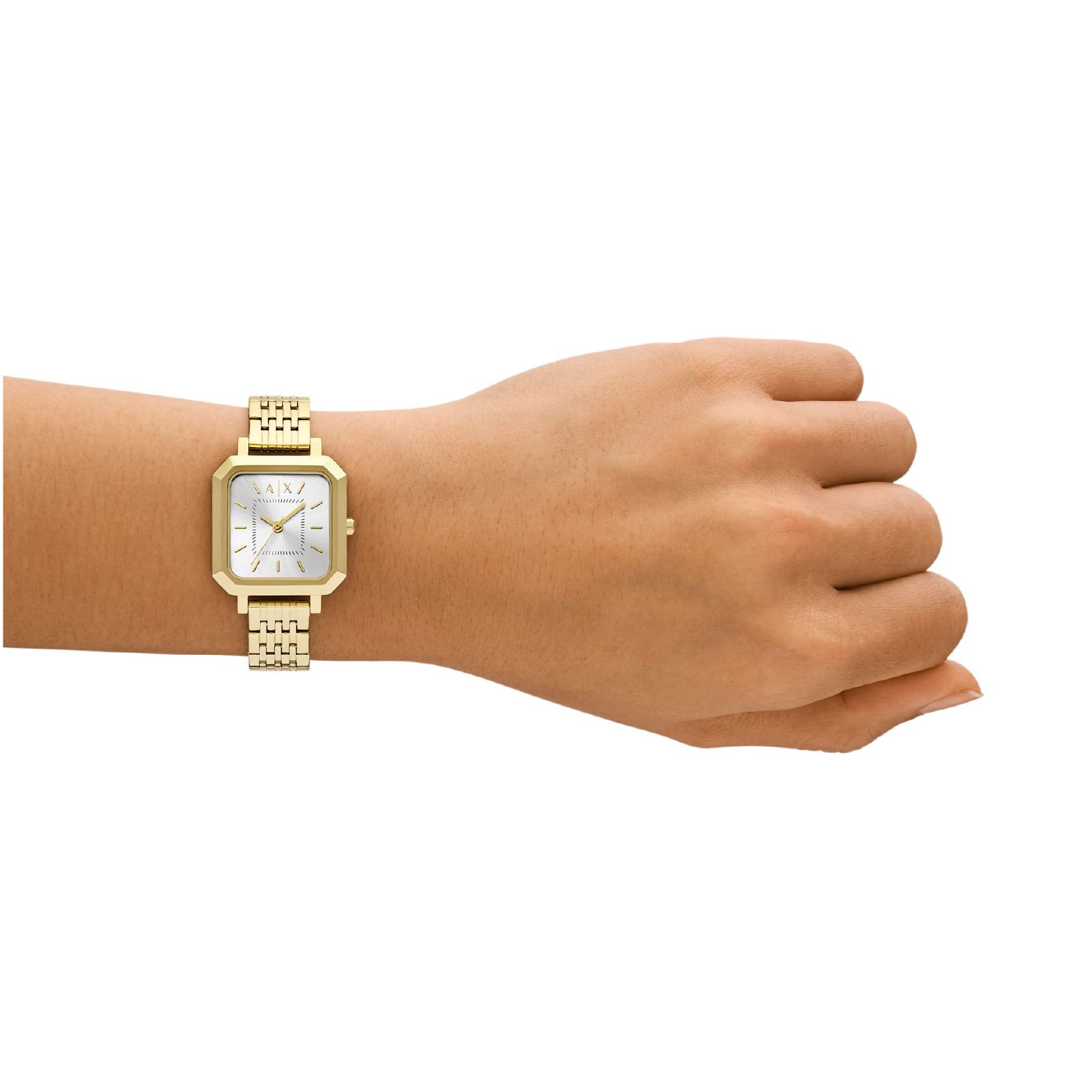 Orologio solo tempo Armani Exchange Leila in acciaio dorato MISURA UNICA