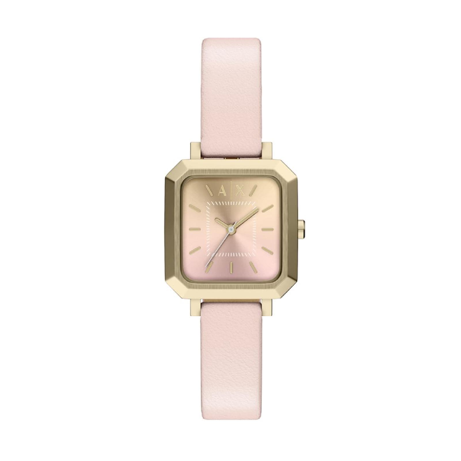 Orologio Armani Exchange Leila quadrante e cinturino rosa MISURA UNICA
