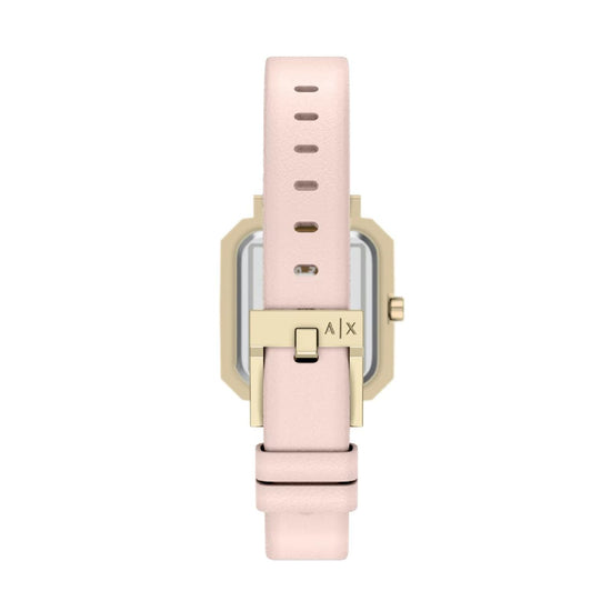 Orologio Armani Exchange Leila quadrante e cinturino rosa MISURA UNICA