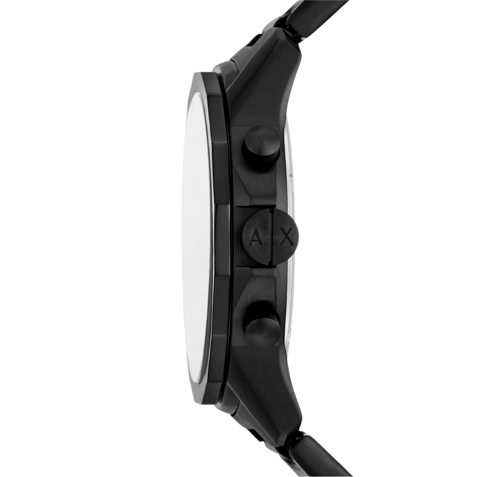 Set orologio e bracciale da uomo Armani Exchange in acciaio nero MISURA UNICA