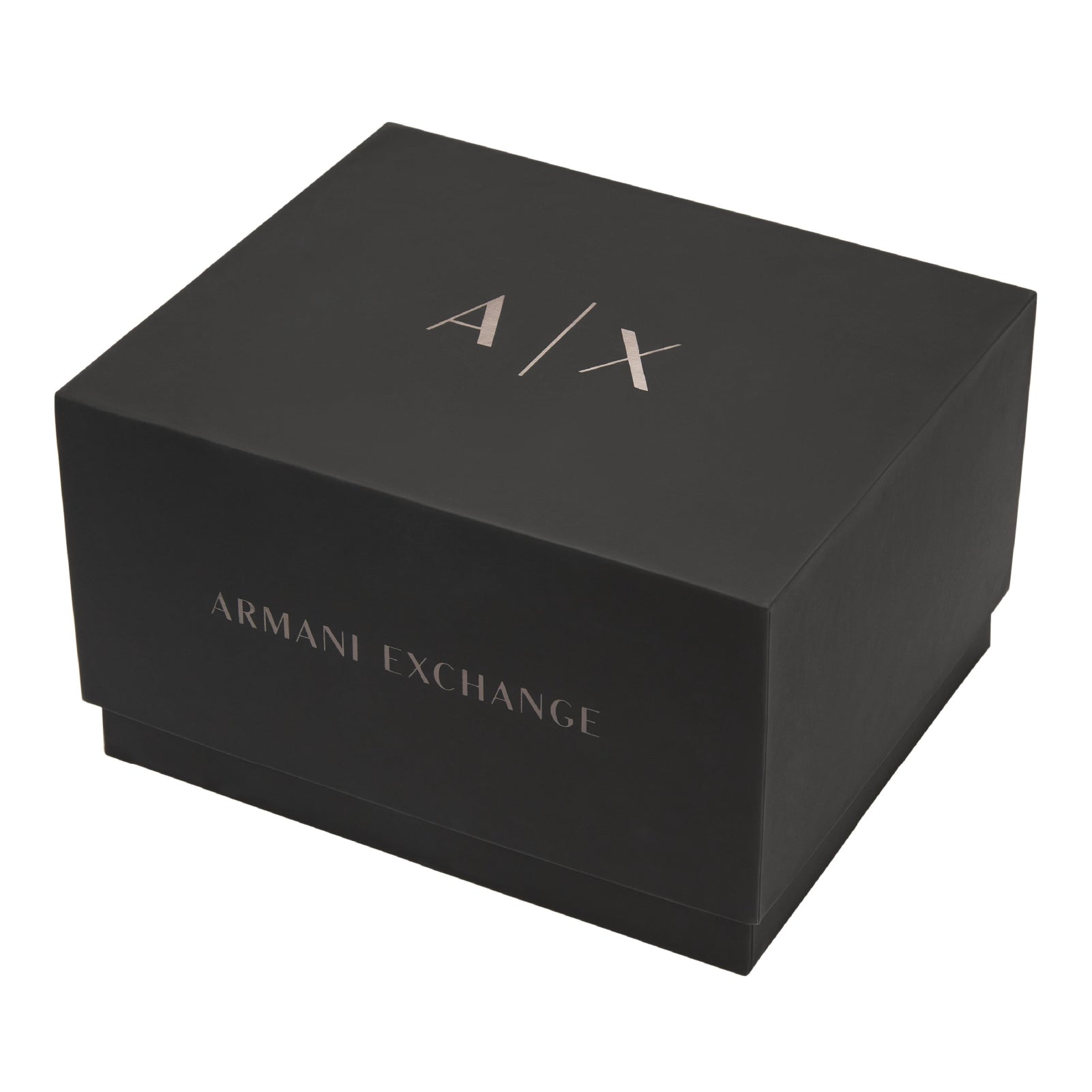 Set orologio e bracciale da uomo Armani Exchange in acciaio nero MISURA UNICA
