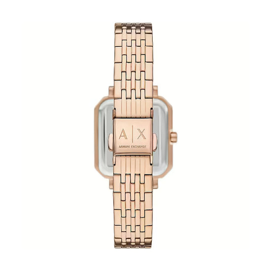 Set orologio e bracciale Armani Exchange Leila colore rosa MISURA UNICA