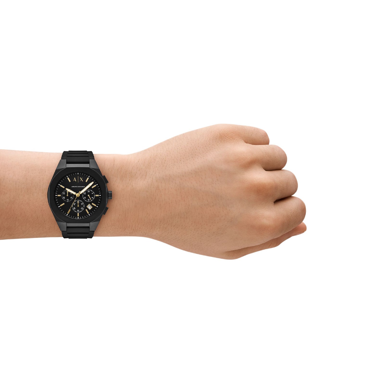 Set uomo orologio Armani Exchange con targhetta valigia MISURA UNICA