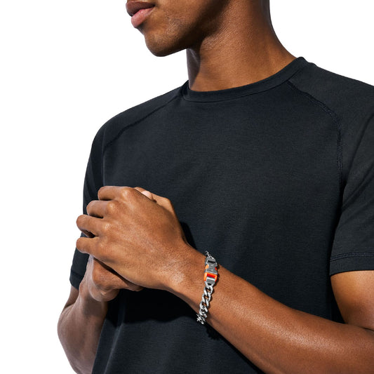 Bracciale Armani Exchange a catena in acciaio con dettagli 20 cm