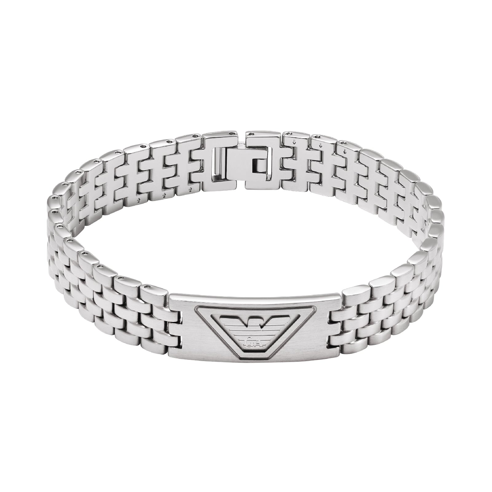 Bracciale a catena Armani in acciaio inossidabile color argento AR.EGS3126040