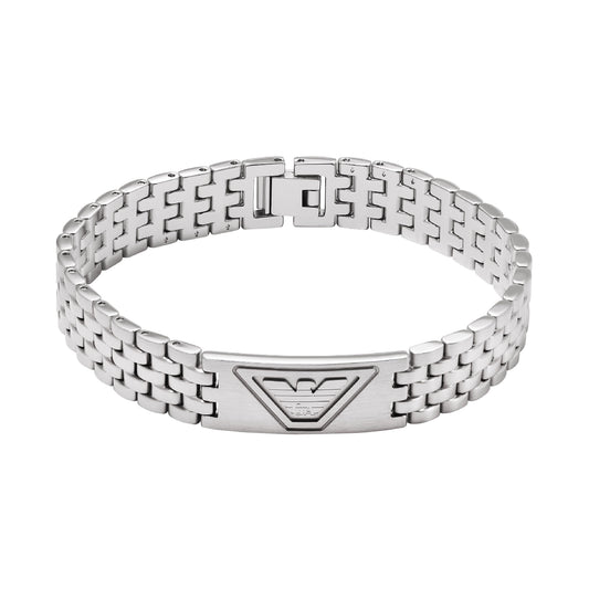 Bracciale a catena Armani in acciaio inossidabile color argento AR.EGS3126040